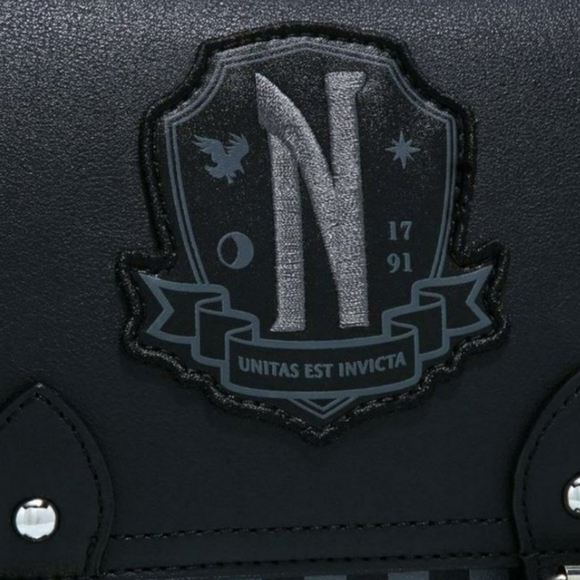 Wednesday Addams Rare Nevermore Academy Backpack NWT - Picture 3 of 8